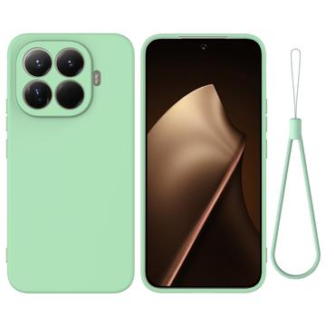 Xiaomi 17T Pro Flydende silikone cover med håndrem - Grøn