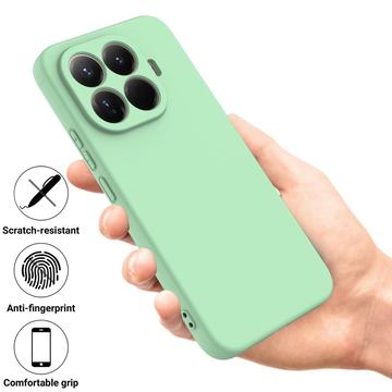 Xiaomi 17T Pro Flydende silikone cover med håndrem - Grøn