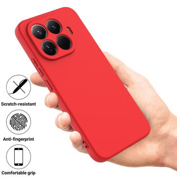Xiaomi 17T Pro Flydende silikone cover med håndrem - Rød