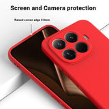 Xiaomi 17T Pro Flydende silikone cover med håndrem - Rød