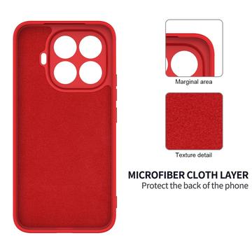Xiaomi 17T Pro Flydende silikone cover med håndrem - Rød