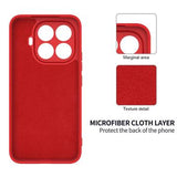 Xiaomi 17T Pro Flydende silikone cover med håndrem - Rød