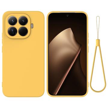 Xiaomi 17T Pro Flydende silikone cover med håndrem - Gul
