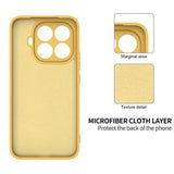 Xiaomi 17T Pro Flydende silikone cover med håndrem - Gul