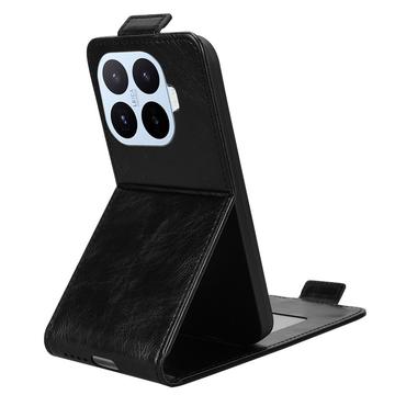 Xiaomi 17T Pro lodret flip-etui med stativ - sort