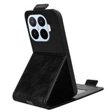 Xiaomi 17T Pro lodret flip-etui med stativ - sort