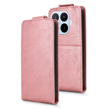 Xiaomi 17T Pro lodret flip-etui med stativ - rosaguld