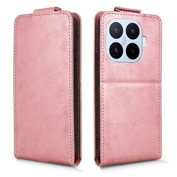 Xiaomi 17T Pro lodret flip-etui med stativ - rosaguld
