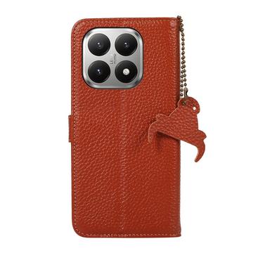 Xiaomi 17T Pro Pung læder cover med RFID - Brun