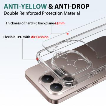 Xiaomi 17T Ridsefast Hybrid Cover - Gennemsigtig