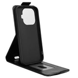 Xiaomi 17T lodret flip-etui med stativ - sort