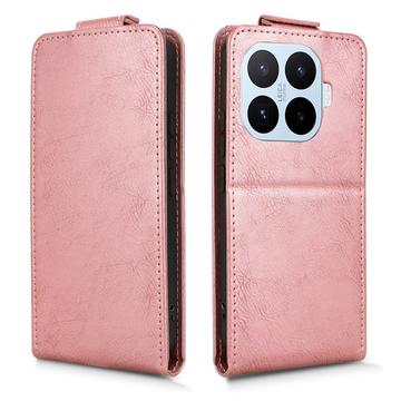 Xiaomi 17T lodret flip-etui med stativ - rosaguld