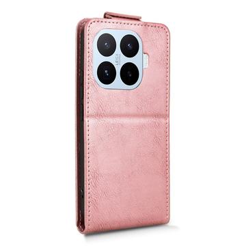 Xiaomi 17T lodret flip-etui med stativ - rosaguld