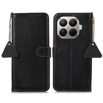 Xiaomi 17T Pung læder cover med RFID - sort