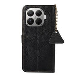 Xiaomi 17T Pung læder cover med RFID - sort