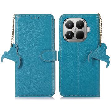 Xiaomi 17T Pung læder cover med RFID - blå