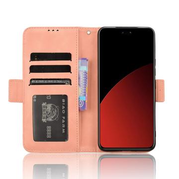 Xiaomi Civi 4 Pro/14 Civi Pung Cover med Kortholder - Pink