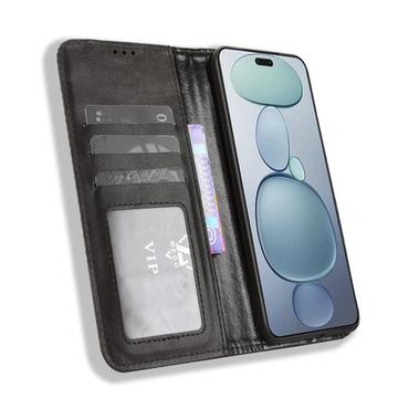 Xiaomi Civi 5 Pro Retro Pung Taske med Magnetisk Lukning - Sort