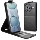 Xiaomi Civi 5 Pro lodret flip-etui med stativ - sort