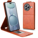 Xiaomi Civi 5 Pro lodret flip-etui med stativ - Brun