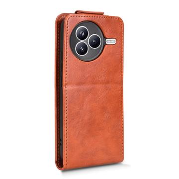 Xiaomi Civi 5 Pro lodret flip-etui med stativ - Brun