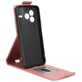 Xiaomi Civi 5 Pro lodret flip-etui med stativ - rosaguld