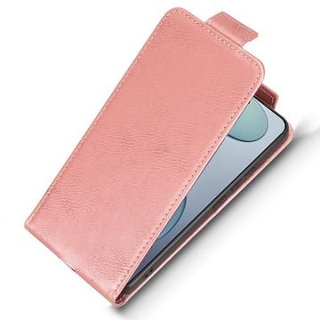 Xiaomi Civi 5 Pro lodret flip-etui med stativ - rosaguld
