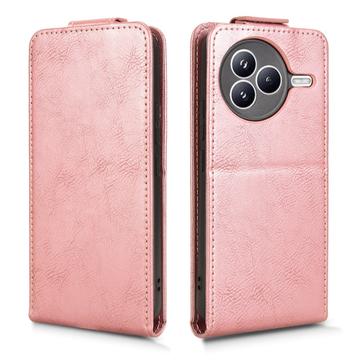 Xiaomi Civi 5 Pro lodret flip-etui med stativ - rosaguld