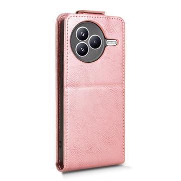 Xiaomi Civi 5 Pro lodret flip-etui med stativ - rosaguld