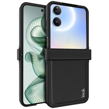 Xiaomi Mix Flip 2 Imak Ruiyi Hybrid Cover - Karbonfiber - Sort