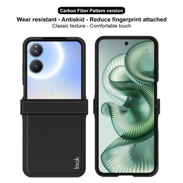 Xiaomi Mix Flip 2 Imak Ruiyi Hybrid Cover - Karbonfiber - Sort