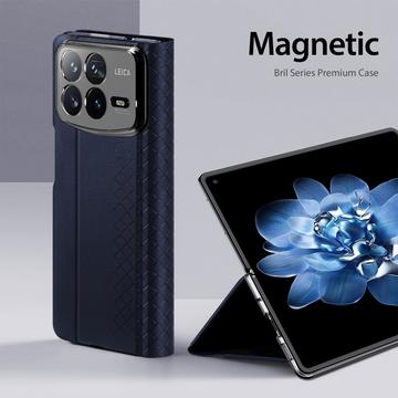 Xiaomi Mix Fold 4 Dux Ducis Bril Flip Cover - Blå