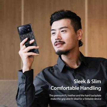 Xiaomi Mix Fold 4 Dux Ducis Fitt Magnetisk Flip Cover - Sort
