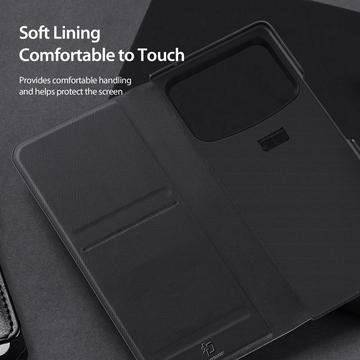 Xiaomi Mix Fold 4 Dux Ducis Fitt Magnetisk Flip Cover - Sort