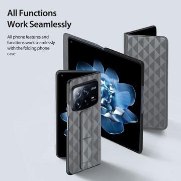 Xiaomi Mix Fold 4 Dux Ducis Fitt Magnetisk Flip Cover - Grå