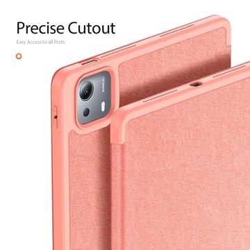 Xiaomi Pad 7S Pro 12.5 Dux Ducis Domo Tri-Fold Smart Folio Cover - Pink