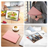 Xiaomi Pad 7S Pro 12.5 Dux Ducis Domo Tri-Fold Smart Folio Cover - Pink