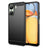Xiaomi Poco C65/Redmi 13C Børstet TPU Cover - Karbonfiber - Sort