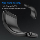Xiaomi Poco C65/Redmi 13C Børstet TPU Cover - Karbonfiber - Sort