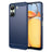 Xiaomi Poco C65/Redmi 13C Børstet TPU Cover - Karbonfiber - Blå