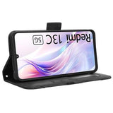 Xiaomi Poco M6/Redmi 13R Pung Cover med Kortholder - Sort