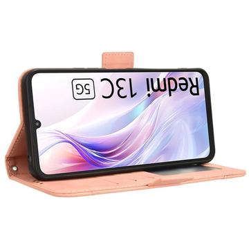 Xiaomi Poco M6/Redmi 13R Pung Cover med Kortholder - Pink