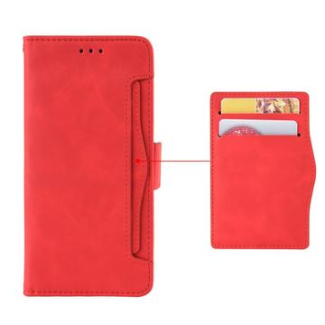 Xiaomi Poco M6/Redmi 13R Pung Cover med Kortholder - Rød