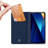 Xiaomi Poco C65/Redmi 13C Dux Ducis Skin Pro Flip Cover - Blå