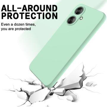 Xiaomi Poco M6/Redmi 13R Liquid Silikone Cover med Strop - Grøn
