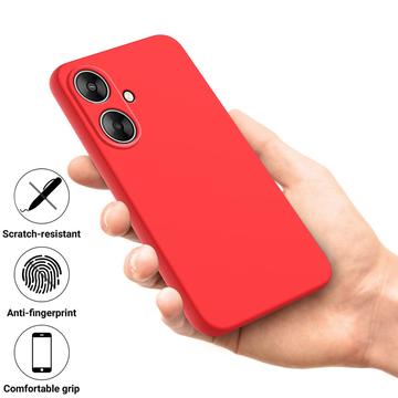 Xiaomi Poco M6/Redmi 13R Liquid Silikone Cover med Strop - Rød