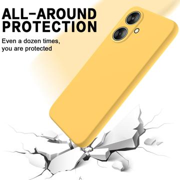 Xiaomi Poco M6/Redmi 13R Liquid Silikone Cover med Strop - Gul