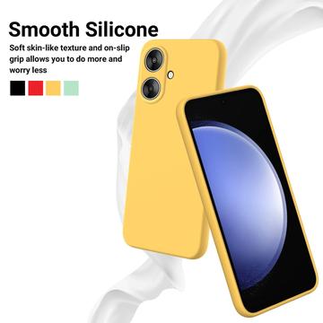 Xiaomi Poco M6/Redmi 13R Liquid Silikone Cover med Strop (Open Box - Fantastisk stand) - Gul