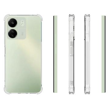 Xiaomi Poco C65/Redmi 13C Stødsikkert TPU Cover - Gennemsigtig