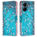 Xiaomi Poco C65/Redmi 13C Wonder Series Pung - Hvid Blomster